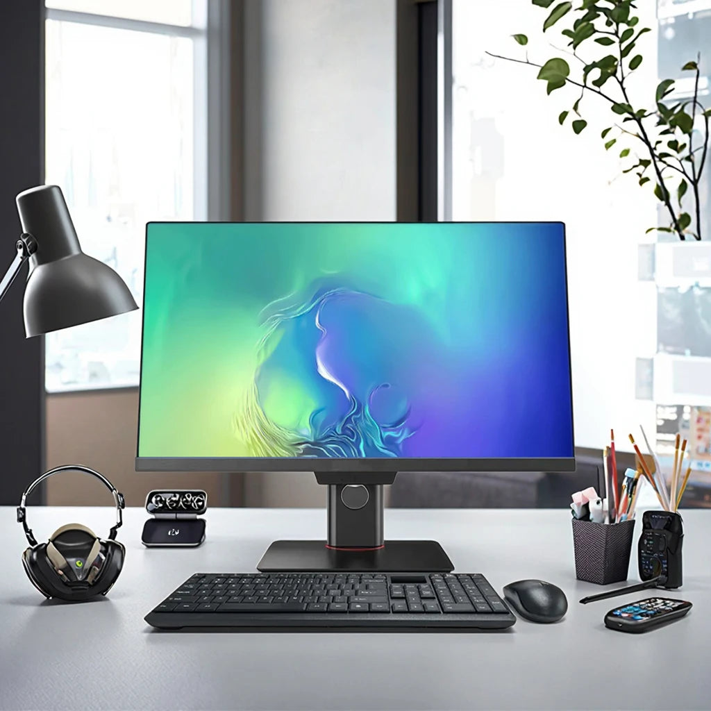 Budget All-In-One 23.8 Inch IPS Desktop PC Core I3 I5 I7 16GB DDR3 RAM 512GB SSD Adjustable Webcam HD WiFi 5 BT 5.0 Industrial