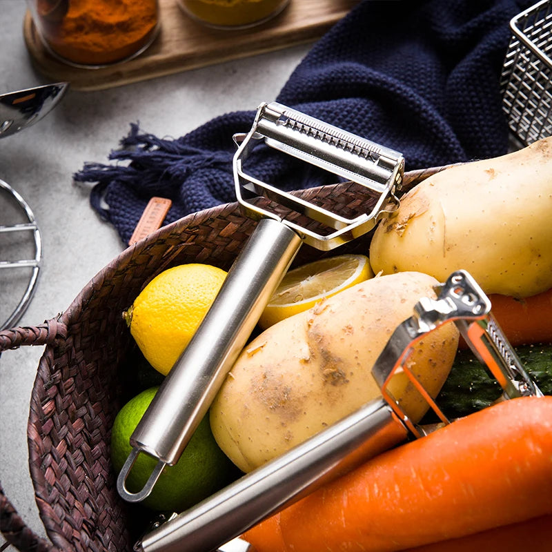 Stainless Steel Peeler Zester Potato Carrot Cucumber Vegetable Julienne Slicer Cutter Fruit Paring Knife Kitchen Gadgets Tools