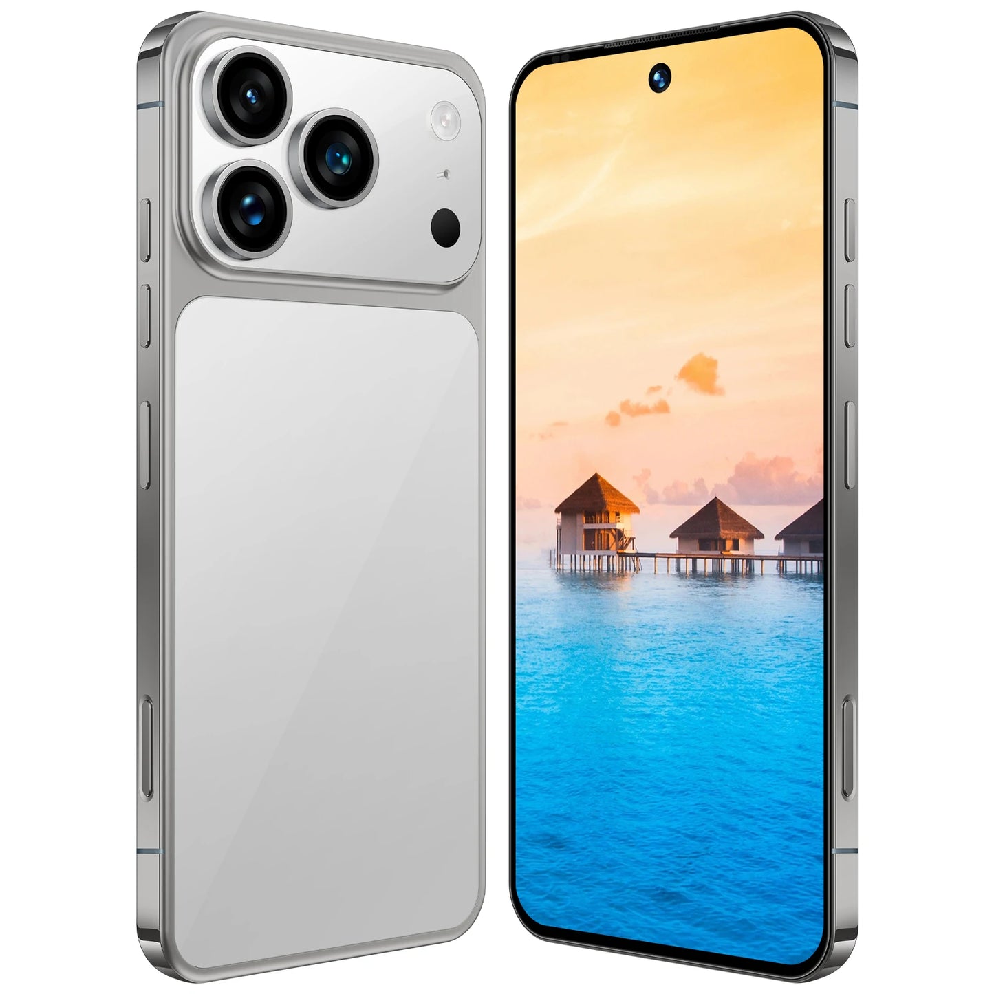 2025 New Arrival Original I17 17 Pro Max 5G Smartphone 144Hz 7.3 Display 108MP Rear Camera 16GB+1TB Storage Deca Core MTK