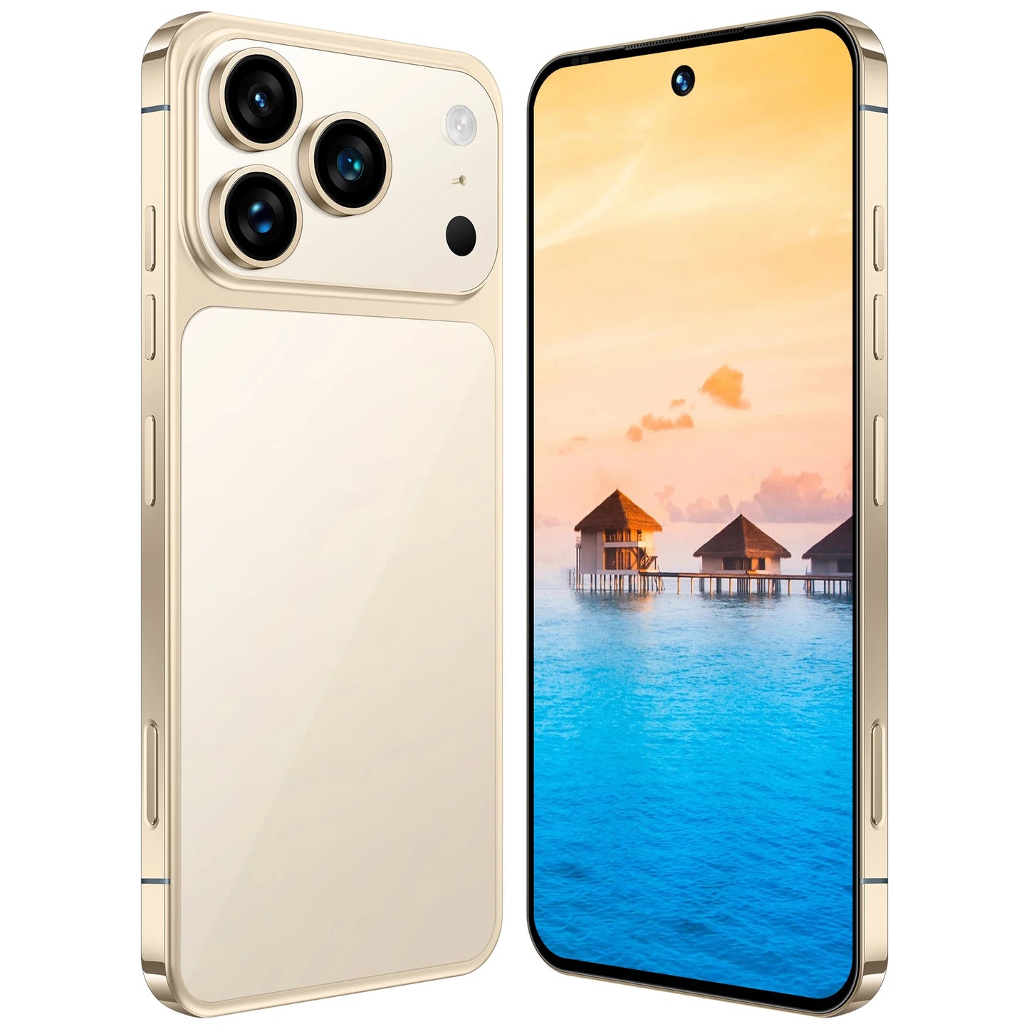2025 New Arrival Original I17 17 Pro Max 5G Smartphone 144Hz 7.3 Display 108MP Rear Camera 16GB+1TB Storage Deca Core MTK