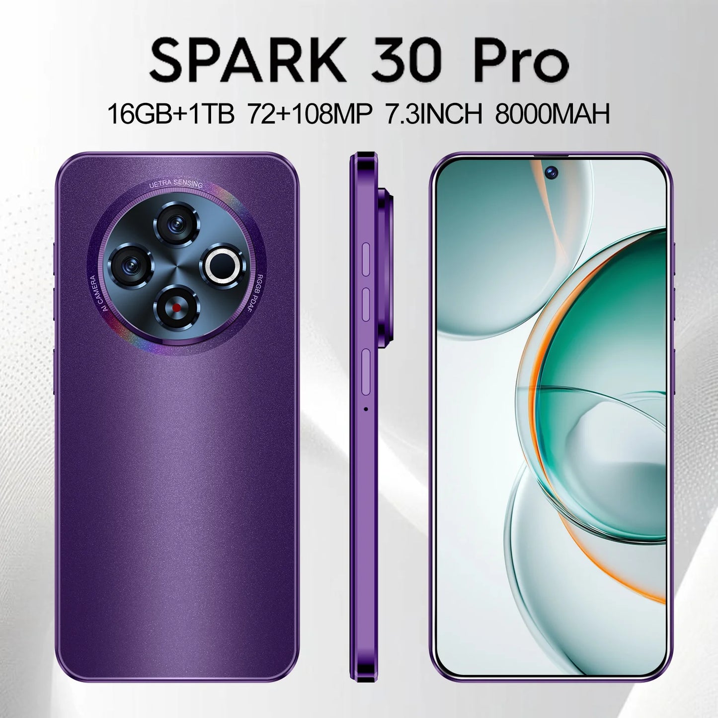 Hot Selling Tecno Spark 30 Pro 4G Smartphone with Original HD Screen and Dual SIM Card Android MTK Processor Used Mobile Phone