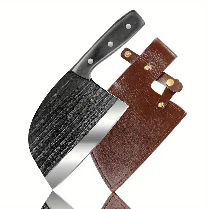 Manufacturer Company Custom Stainless Steel Kitchen Knives Non-Stick Pattern Blade Meat Cleaver and Carving Filleting Tools