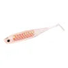New 7.5cm/2.5g Rainbow Fish T-Tail Lure Simulation Hollow Belly Reflective Soft Bait Made of Silicone for Carp Fishing