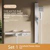 High Quality Wall Mounted 2 Function Brass Shower Hot and Cold Mixer Bathroom Piano Waist Spray Shower Set