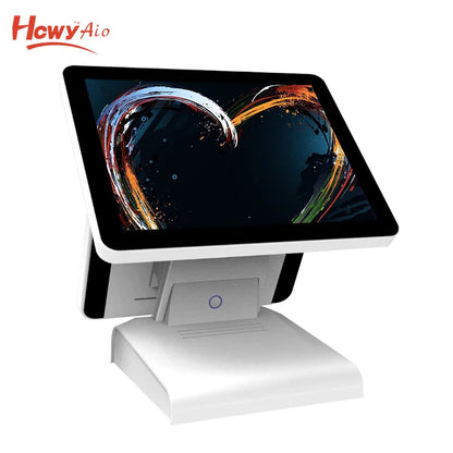 RK3288 2/16RAM 11,6'' com ecrã duplo de 15,6 polegadas, tablet PC computador tudo-em-um com ecrã panorâmico e táctil, Android, PoE, microfone e RJ45.