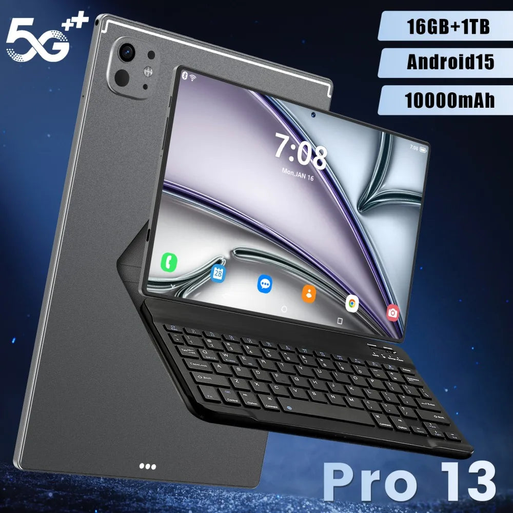 Hot Selling 10.1 Inch Pad Pro 13 Octa Core Android 15 Ram 8gb Rom 128Gb Tablet With Sim Card Business Tablet for Professional