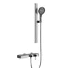 Cross-Border Household Toilet Large Waterfall Water Outlet ABS Chrome Soft Hot Cold Copper Brushed Gold Shower Suit Storage