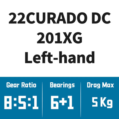 Shimano 22 18 Curado DC Baitcasting Fishing Reels 6+1BB Gear Ratio 7.4:1/8.5:1 S3D Spool I-DC4 Saltwater Wheel River Fishing