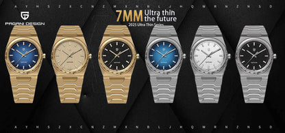 PAGANI DESIGN 2025 New VJ21 Fashion Man Quartz Watch V2 Sapphire 10Bar Waterproof Thin 7MM Luminous C3 Upgrade reloj hombre