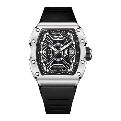 Relógio masculino automático original de luxo da marca Pagani, com design vazado, cronógrafo e à prova de água.