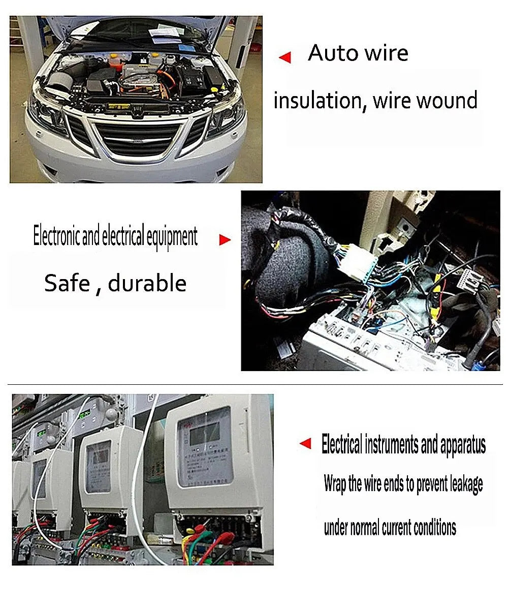 Fita adesiva de tecido Coroplast resistente ao calor e retardante de chamas, com 15 metros de comprimento, para proteção de cablagens e cablagem automóvel.