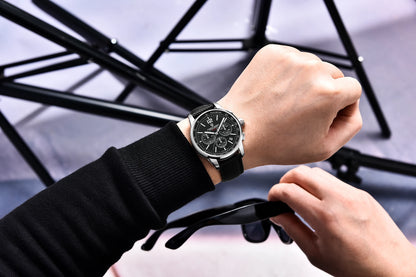 Relógio de pulso de luxo casual PAGANI DESIGN 2024 para homem, modelo VK63, com mecanismo de quartzo, resistente à água até 100 metros, vidro de safira e caixa em aço inoxidável.