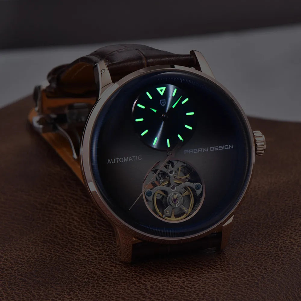 PAGANI DESIGN 2025 New Mechanical Tourbillon Men's watches 42mm Dial 100M Waterproof Watch Luminous Luxury Automatic Man watch