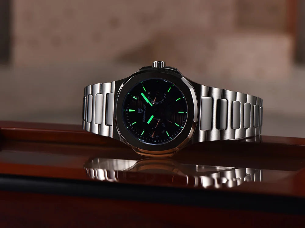 Pagani design 2025new women's watch luxury quartz watch top Sapphire luminous chronograph watch clock complete calendar gift box