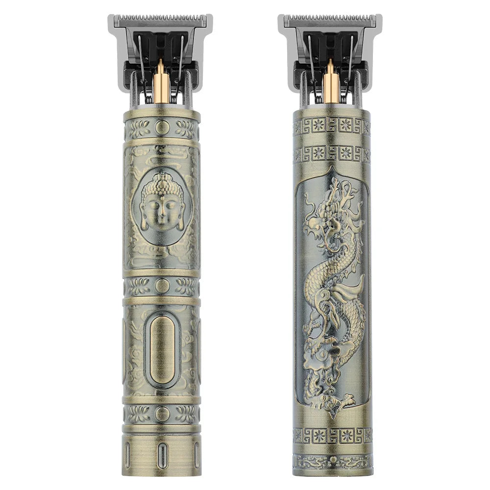 Máquina de cortar cabelo retro T9 original, aparador para casacos, máquina de barbear elétrica para homem, lâmina profissional para zonas sensíveis.