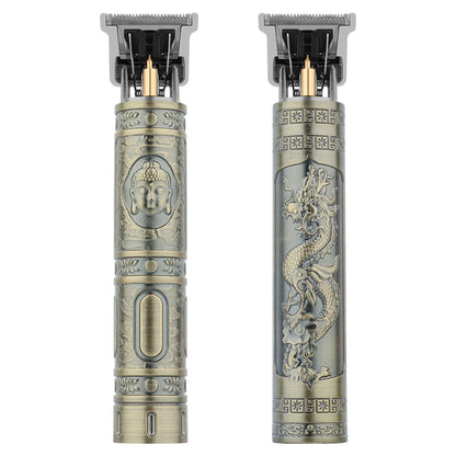 Máquina de cortar cabelo retro T9 original, aparador para casacos, máquina de barbear elétrica para homem, lâmina profissional para zonas sensíveis.