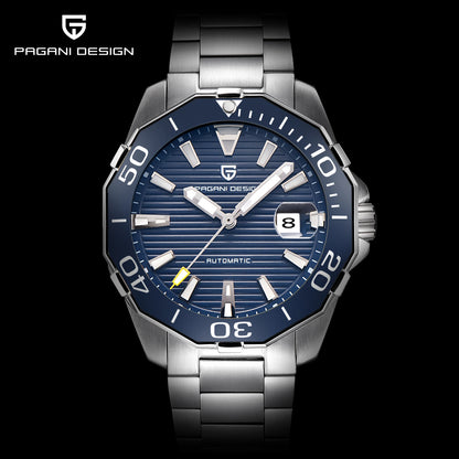 2025 New Brand PAGANI DESIGN 1617 Men's Military Sport Mechanical Watches Waterproof Stainless Steel Top Brand Luxury Men Watch