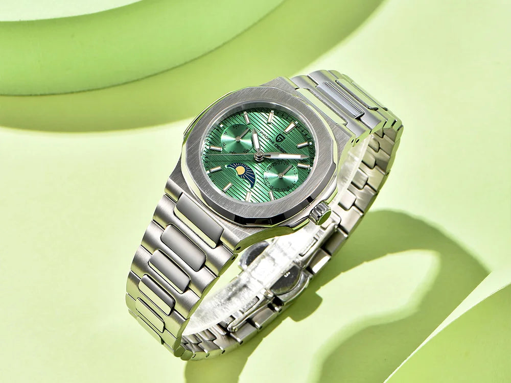 Pagani design 2025new women's watch luxury quartz watch top Sapphire luminous chronograph watch clock complete calendar gift box