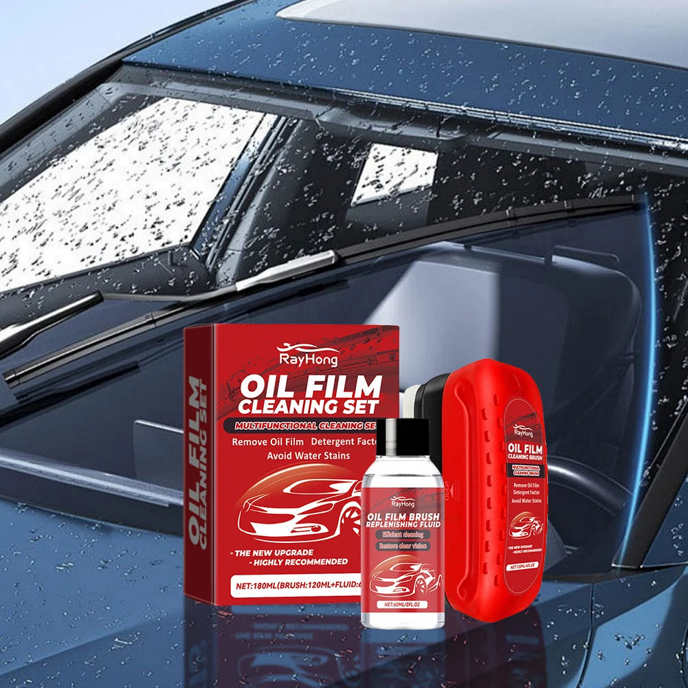 Glass Cleaning Board with Glass Oil Refill Universal Glass Cleaning Wipe Board Dust Remover Automobile Windshield Wiper Tools