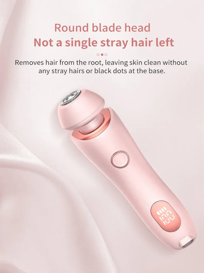 Portable Waterproof 2 In 1 Painless Shaving Knife Lady Private Part Hair Shaver Trimmer Epilator Bikini Trimmer Electric Razors