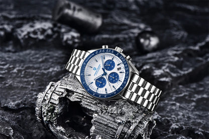 PAGANI DESIGN 2025 New Moon Watch For Men Quartz Multifunction Chronograph Sports Mens Watches Top Brand Luxury Sapphire Mirror