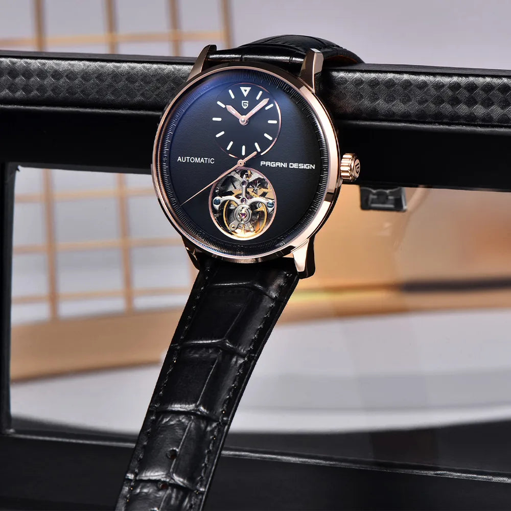 PAGANI DESIGN 2025 New Mechanical Tourbillon Men's watches 42mm Dial 100M Waterproof Watch Luminous Luxury Automatic Man watch
