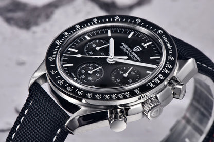 PAGANI DESIGN 2025 New Moon Watch For Men Quartz Multifunction Chronograph Sports Mens Watches Top Brand Luxury Sapphire Mirror