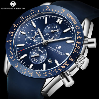PAGRNE DESIGN Quartz Watches Multi functional chronograph 44mm Fashionable men's watch PAGANI DESIGN Extended Brand PG5140