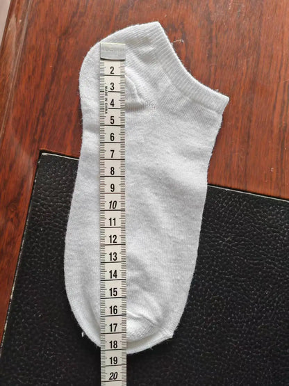 Pack de 5/10 pares de meias de cano curto unissexo, confortáveis, respiráveis ​​e leves - ideais para desporto e uso diário.