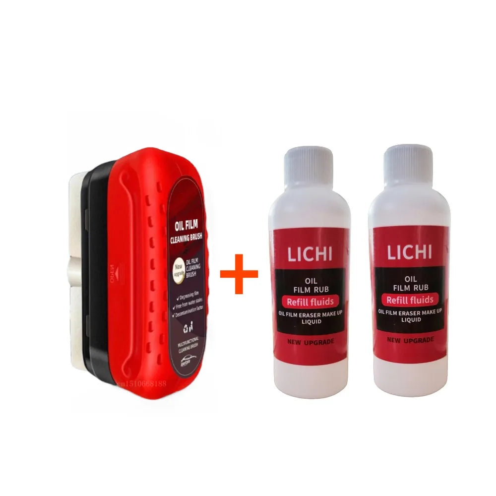 Removedor de películas de óleo em vidros de automóveis, placa de limpeza de vidros, revestimento hidrófobo para para-brisas, ferramenta de detalhe automóvel.