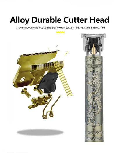 Máquina de cortar cabelo retro T9 original, aparador para casacos, máquina de barbear elétrica para homem, lâmina profissional para zonas sensíveis.