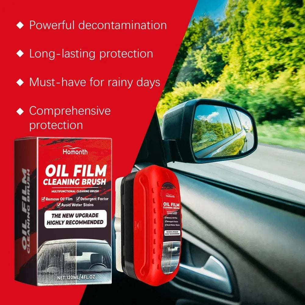 Glass Cleaning Board Universal Glass Cleaning Wipe Board Cleaning Glass Brush for Car Windshield Oil Film Cleaner Glass Coating