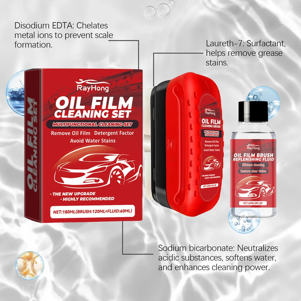 Glass Cleaning Board Improves Clarity and Visibility Universal Glass Cleaning Wipe Board Cleaning Glass Brush for Car Windshield