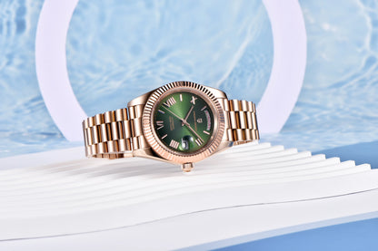 PAGANI DESIGN 2025 New Luxury Rose Gold DD40 Automatic Watch For Men NH36A Mechanical Wristwatch Men Stainless steel Waterproof