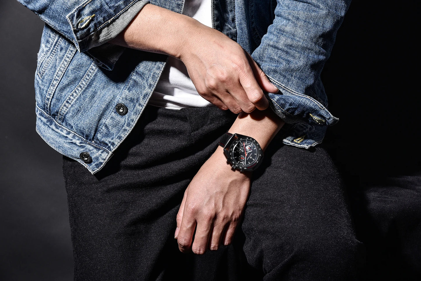 Relógio PAGANI DESIGN 1701 Moon para homem, lançamento 2025, de luxo, quartzo, cronógrafo, desportivo, com vidro de safira e design moderno. Ideal para oferecer!