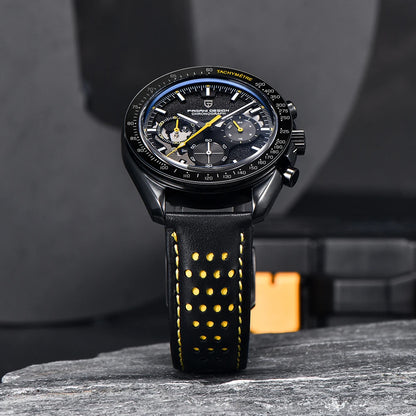 Relógio PAGANI DESIGN 1701 Moon para homem, lançamento 2025, de luxo, quartzo, cronógrafo, desportivo, com vidro de safira e design moderno. Ideal para oferecer!
