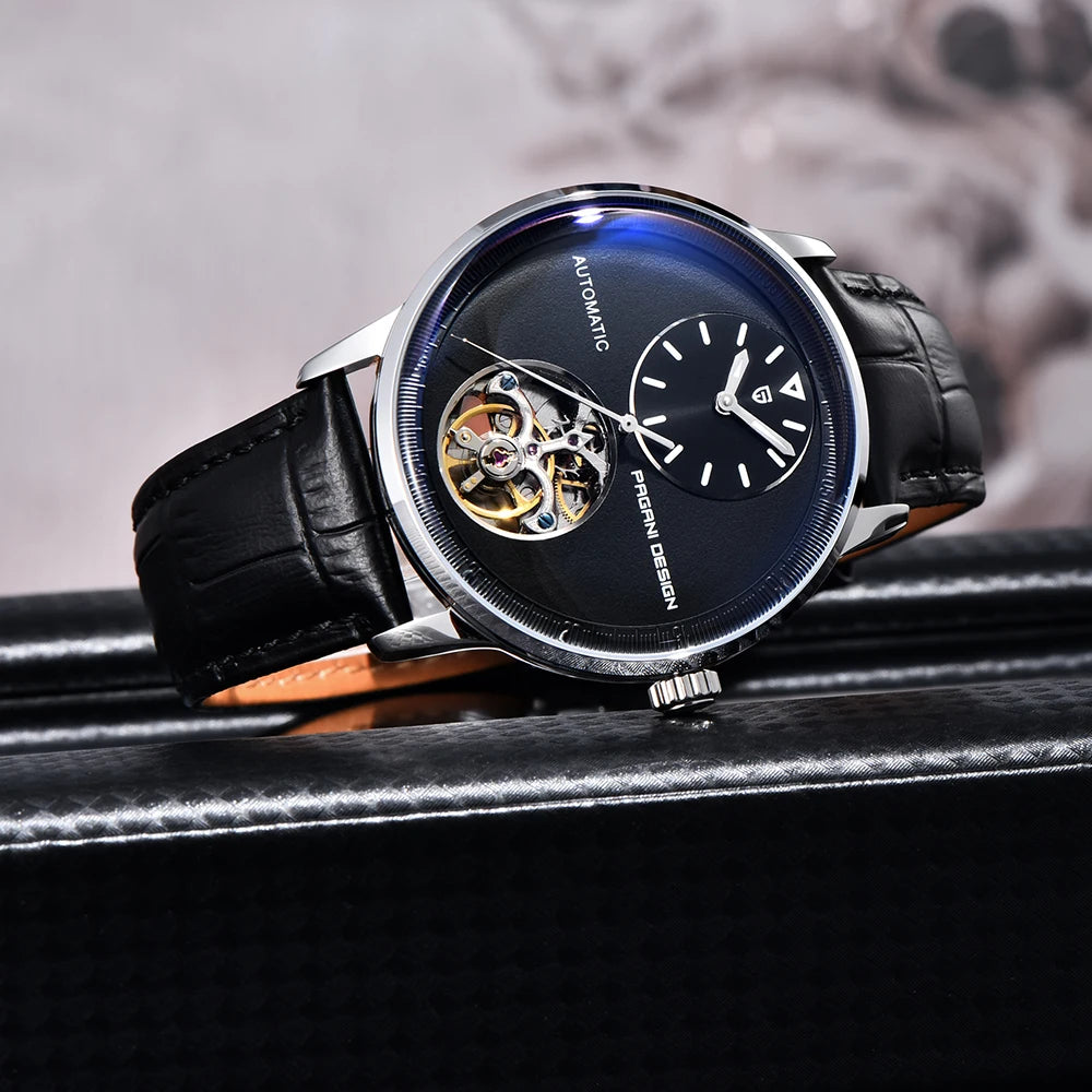 PAGANI DESIGN 2025 New Mechanical Tourbillon Men's watches 42mm Dial 100M Waterproof Watch Luminous Luxury Automatic Man watch