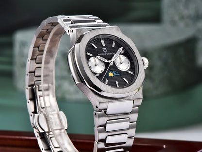 Pagani design 2025new women's watch luxury quartz watch top Sapphire luminous chronograph watch clock complete calendar gift box