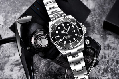 2024 New PAGANI DESIGN 43MM Men Mechanical Watches Luxury Ceramic Bezel 120 Clicks Automatic Watch 100M Waterproof Watch for Men