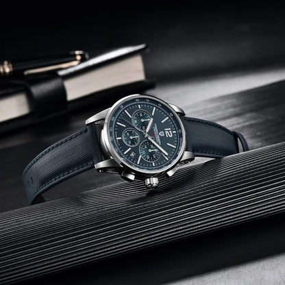 Relógio de pulso de luxo casual PAGANI DESIGN 2024 para homem, modelo VK63, com mecanismo de quartzo, resistente à água até 100 metros, vidro de safira e caixa em aço inoxidável.