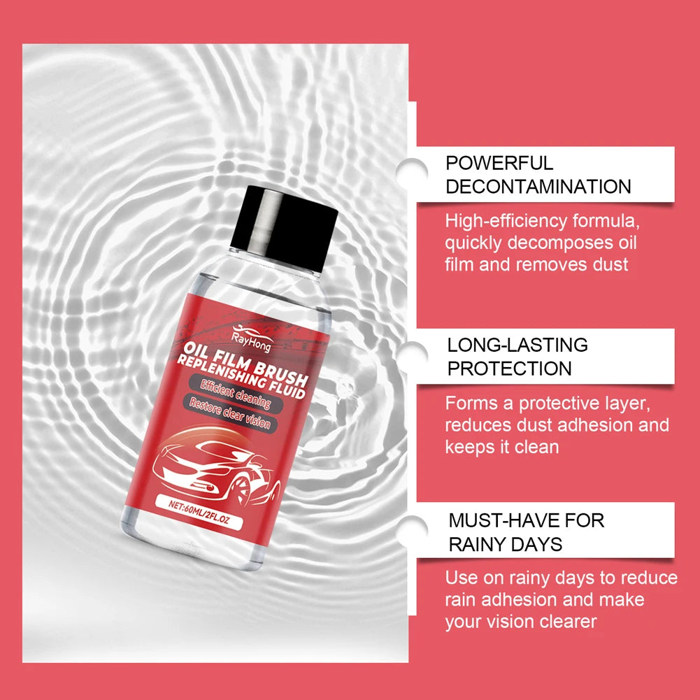 Glass Cleaning Board with Glass Oil Refill Universal Glass Cleaning Wipe Board Dust Remover Automobile Windshield Wiper Tools