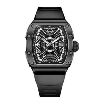 Relógio masculino automático original de luxo da marca Pagani, com design vazado, cronógrafo e à prova de água.