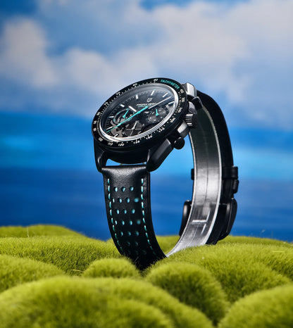 Relógio PAGANI DESIGN 1701 Moon para homem, lançamento 2025, de luxo, quartzo, cronógrafo, desportivo, com vidro de safira e design moderno. Ideal para oferecer!