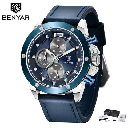 BENYAR Top Luxury Brand 2023 New Men's Watches Multifunction Quartz Sport Chronograph Watches Men Wrist Watch Relogio Masculino