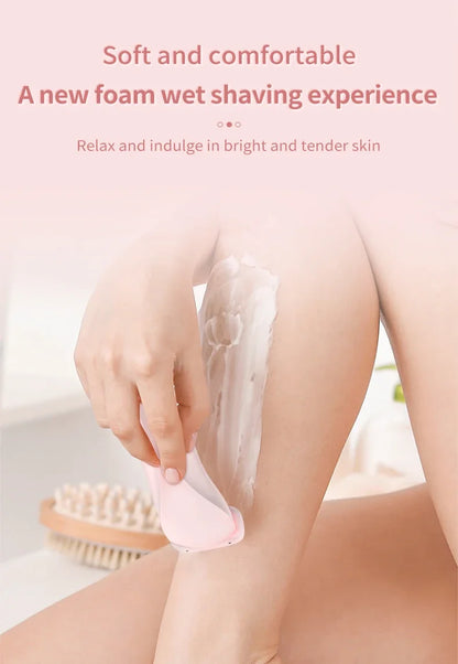 Portable Waterproof 2 In 1 Painless Shaving Knife Lady Private Part Hair Shaver Trimmer Epilator Bikini Trimmer Electric Razors