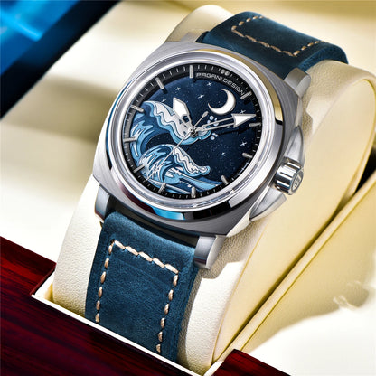 Pagani Design 2025 New NH35A 43MM Fashionable Men's Automatic Mechanical Watch Stainless Steel Waterproof 10Bar dial Glow reloj