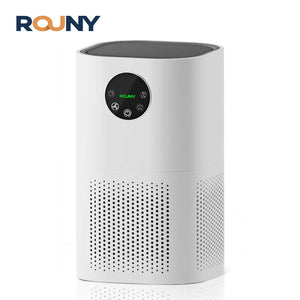 Purificador de ar para alergias domésticas, pêlos de animais de estimação no quarto, filtro HEPA verdadeiro, sistema de filtragem de 25dB, limpador, eliminadores de odores, branco