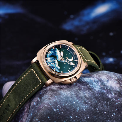 Pagani Design 2025 New NH35A 43MM Fashionable Men's Automatic Mechanical Watch Stainless Steel Waterproof 10Bar dial Glow reloj