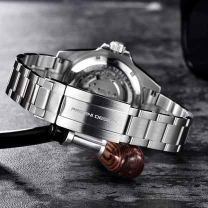 2024 New PAGANI DESIGN 43MM Men Mechanical Watches Luxury Ceramic Bezel 120 Clicks Automatic Watch 100M Waterproof Watch for Men