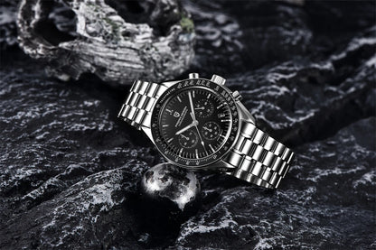 PAGANI DESIGN 2025 New Moon Watch For Men Quartz Multifunction Chronograph Sports Mens Watches Top Brand Luxury Sapphire Mirror